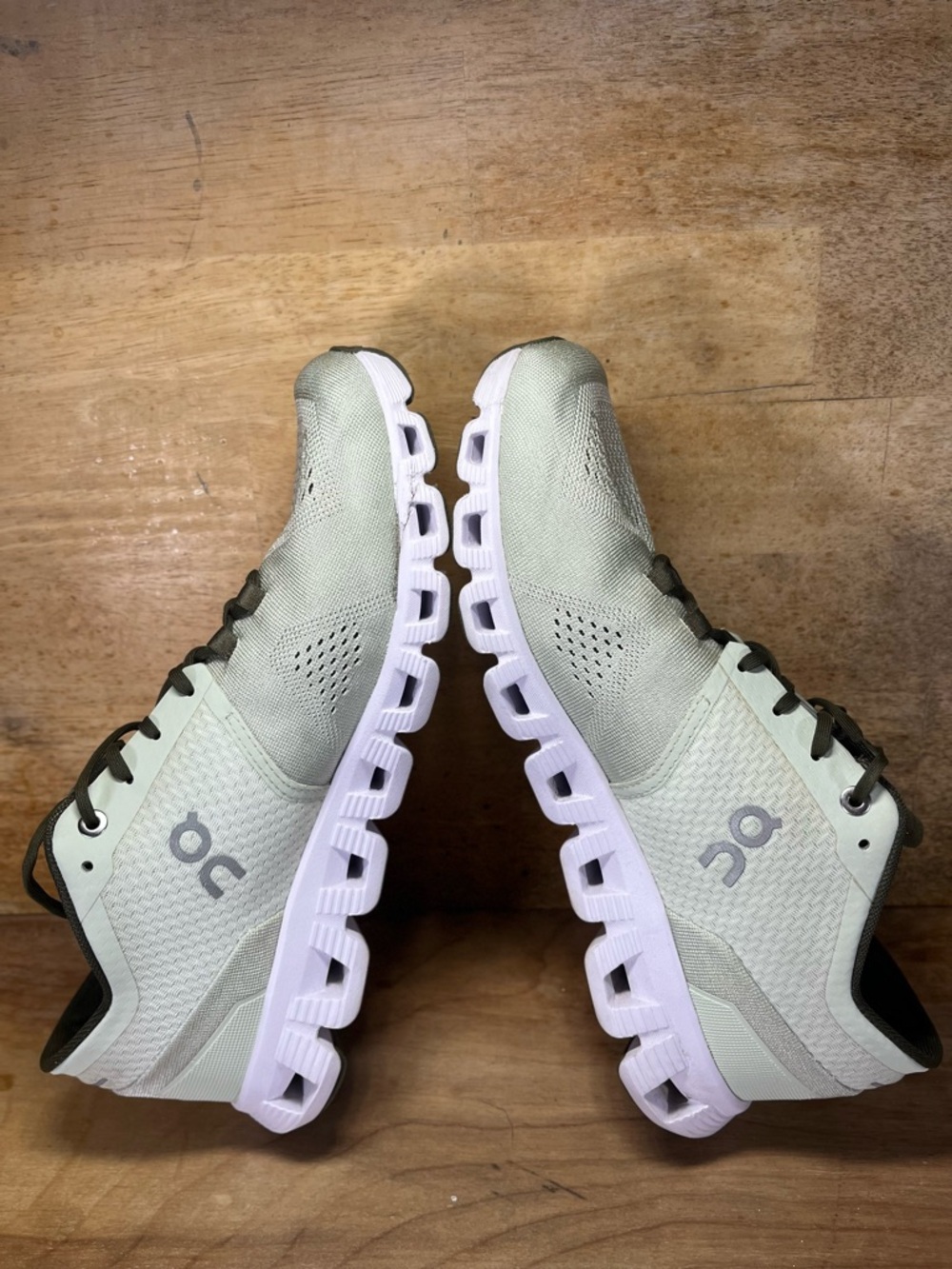 On Cloud X REFLECTIVE CUSHIONED Mens Size 9 Running Shoes Sneakers Light Green - Picture 6 of 12